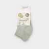 Bibaby Organik Çorap Soket 2li Summer Mint  - Ekru