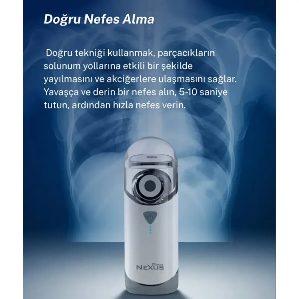 Direct Nexus Taşınabilir Mesh Nebulizatör