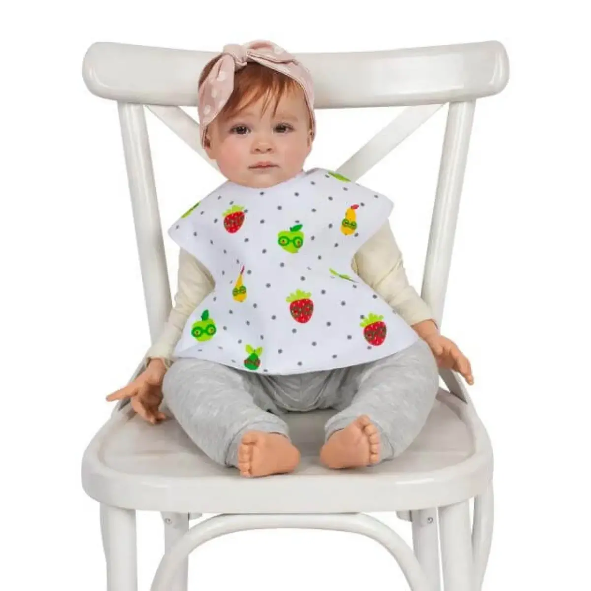 Sevi Bebe Giymeli Mama Önlüğü Sevimli Meyveler