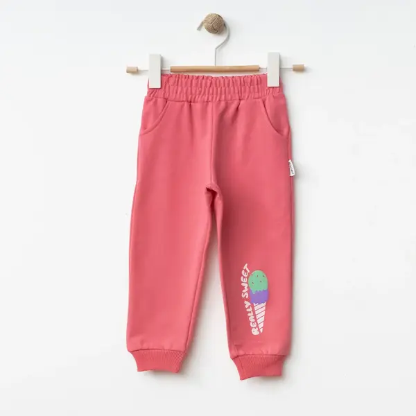 Winimo Çocuk Eşofman Altı Dondurma Baskılı Pembe