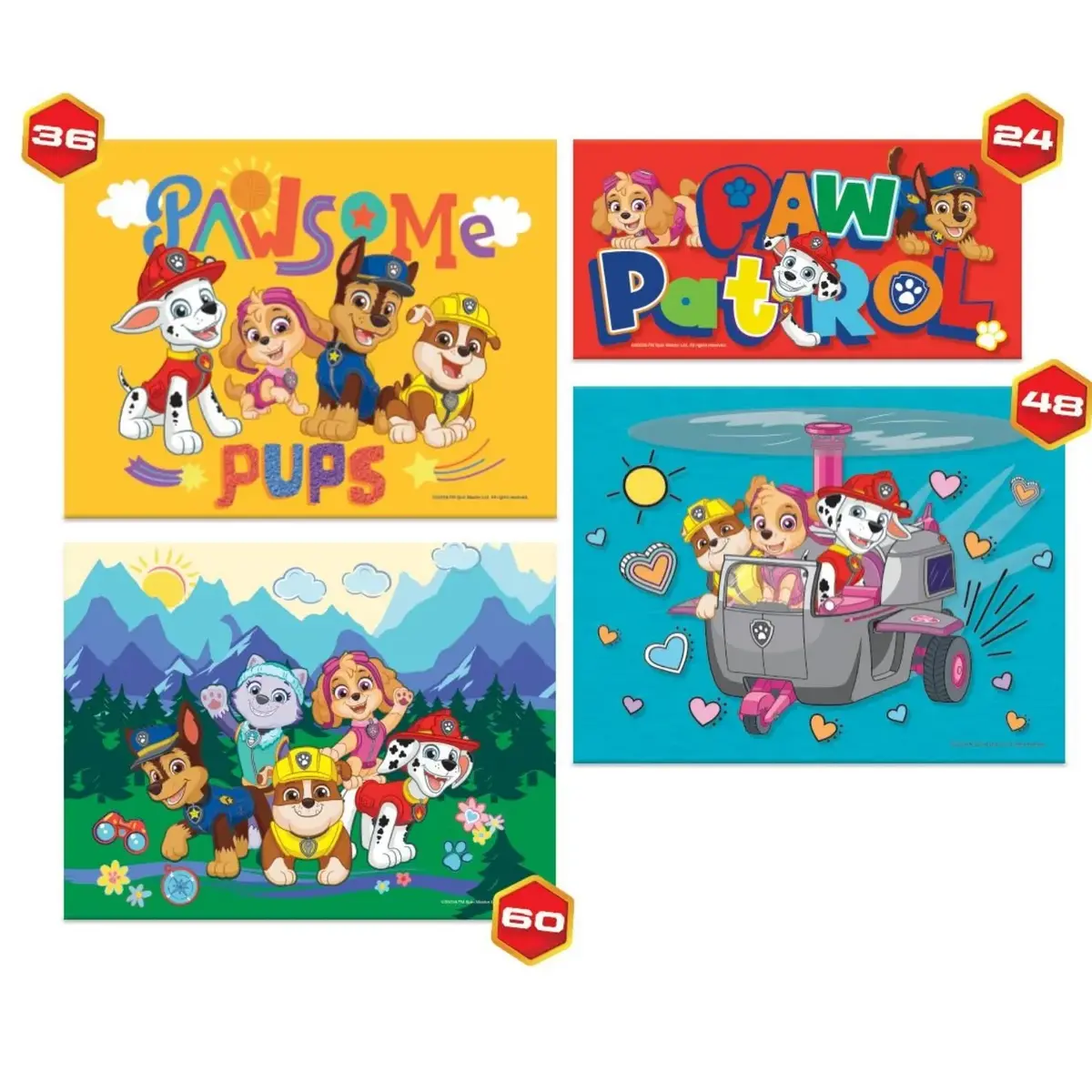 Paw Patrol 4In1 Puzzle 60 Parça