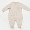 Bibaby Organik Salopet Modal Happy Forest Bej - Mint