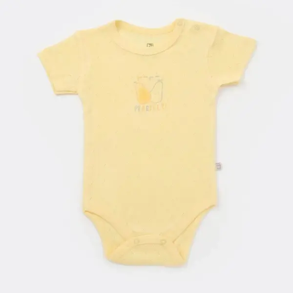 Bibaby Body Kısa Kol Pearfect Sun Sarı