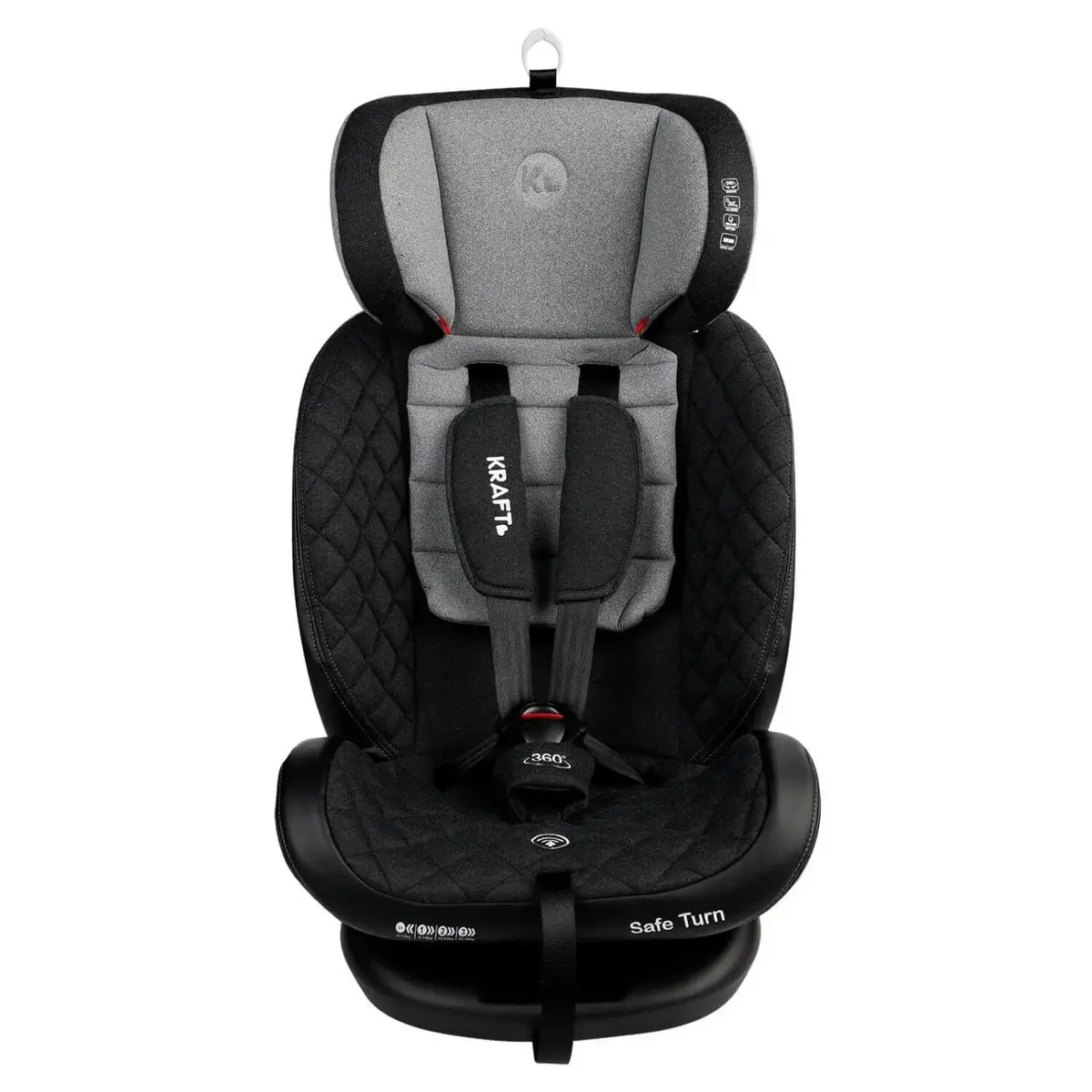 Kraft Safe Turn Oto Koltuğu 0-36 Kg Grey