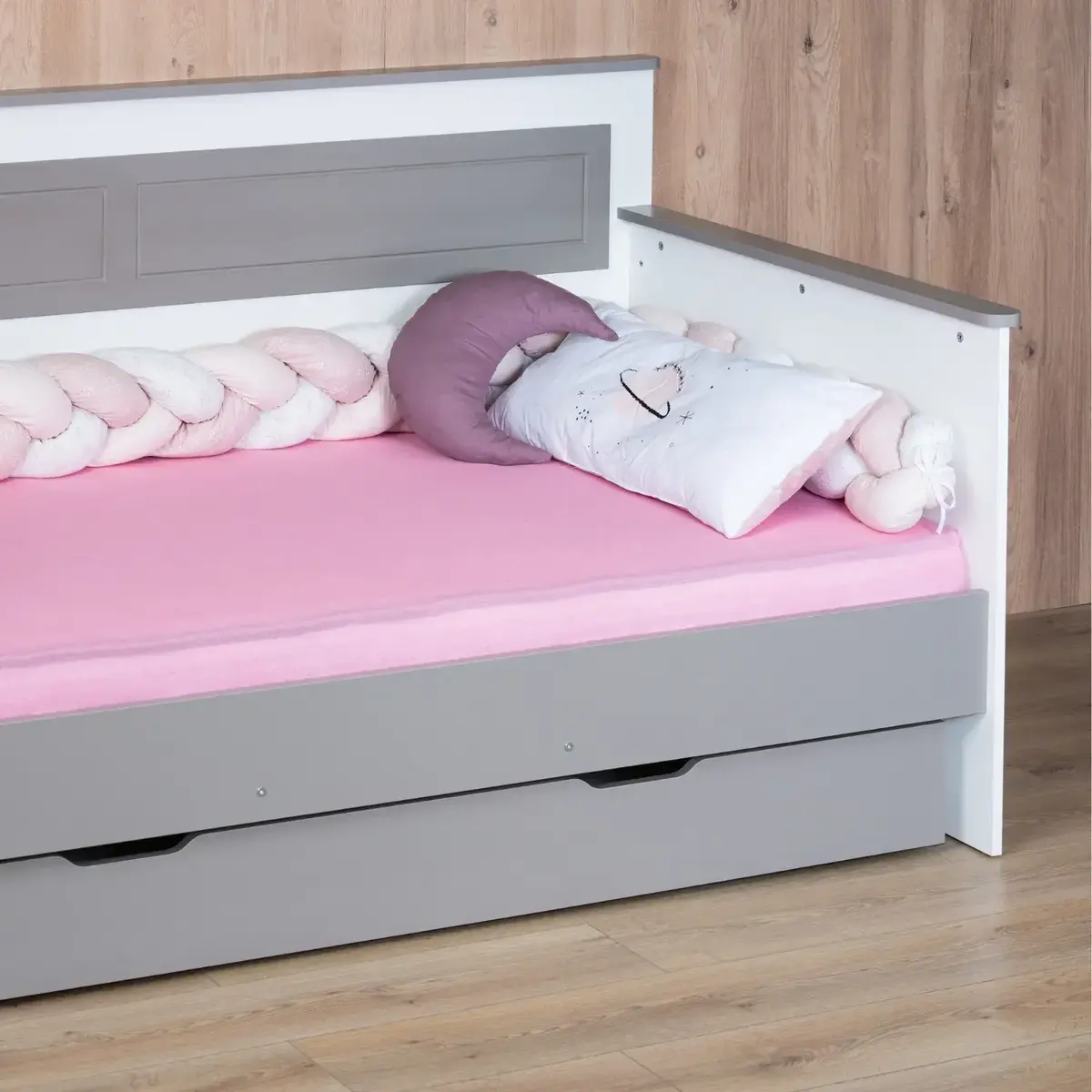 Kidboo Lastikli Çarşaf Tek Kişilik Pembe
