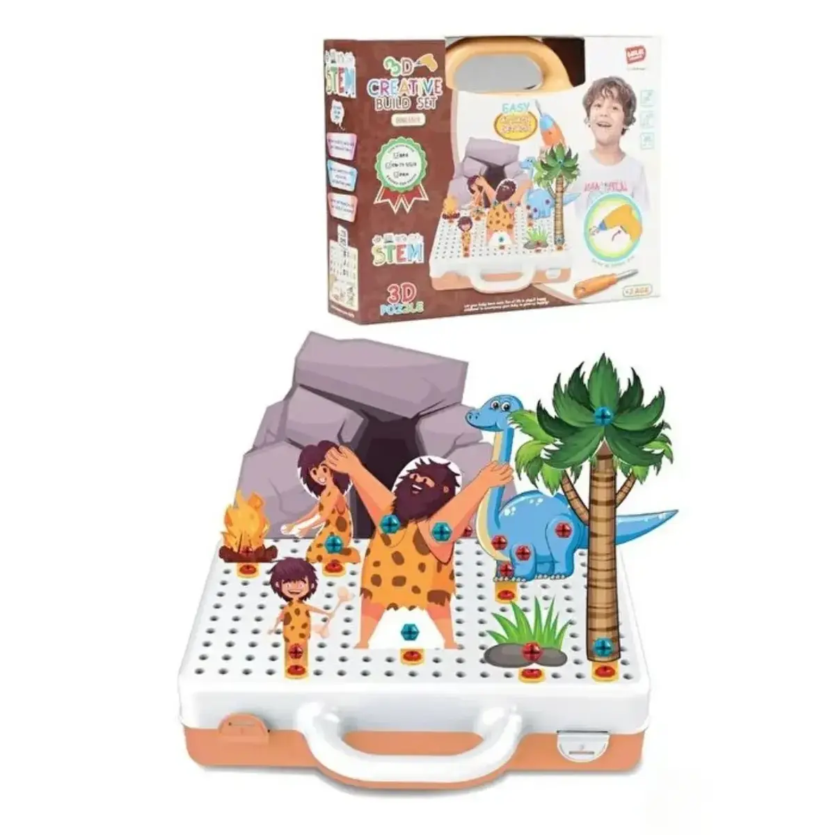 Eğitici Matkap Seti Dinozorlar 3D Stem Creative