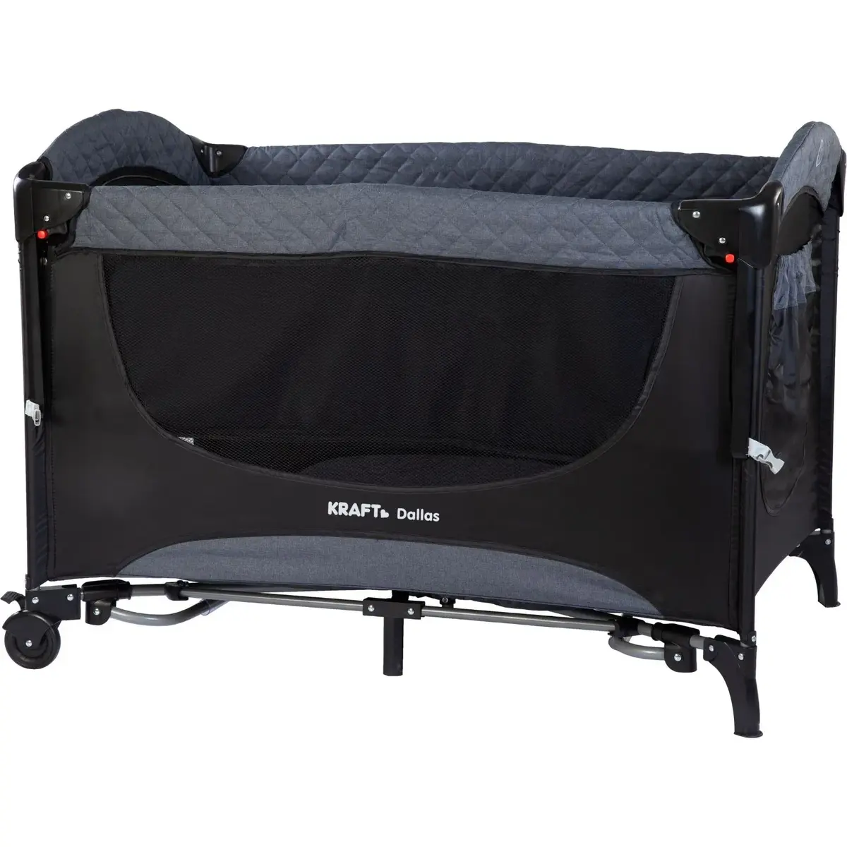 Kraft Dallas Anne Yanı Oyun Parkı Yatak Hediyeli 63x105 cm Black