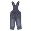 Overdo Salopet Kedi Nakışlı Mavi Denim