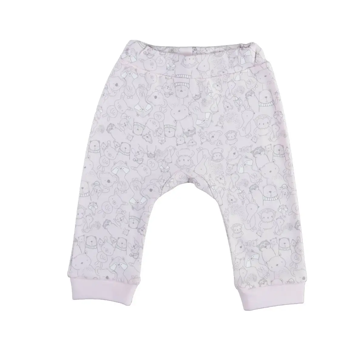 Bibaby Organik 3lü Takım Lady Animals Ekru - Pembe