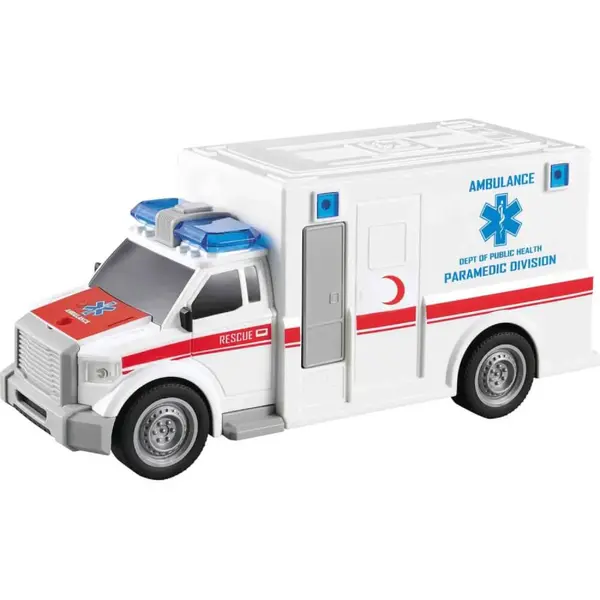 Nitro Speed Polis ve Ambulans Beyaz Sesli ve Işıklı 1/20