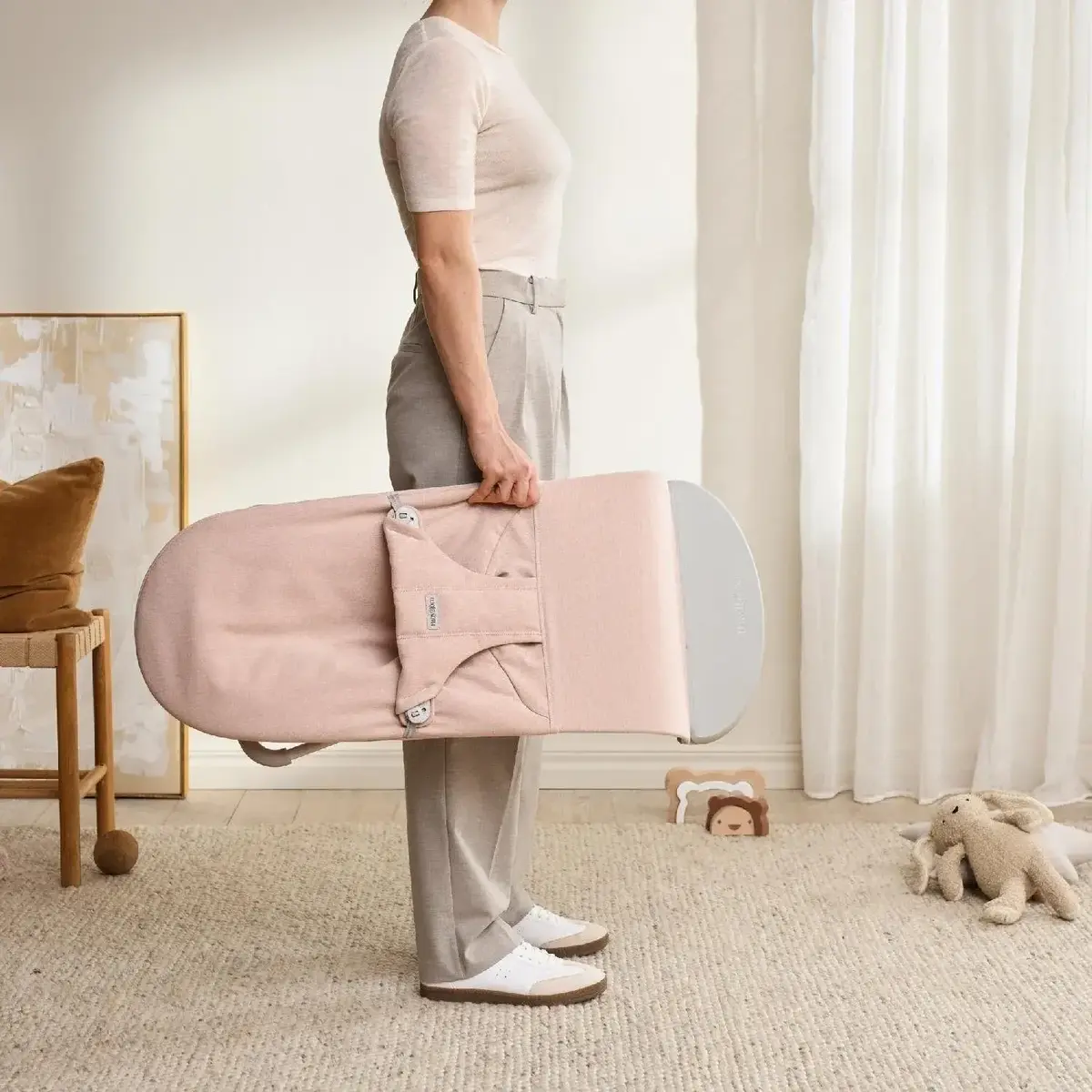 Babybjörn Bliss Ana Kucağı Woven Melange Light Pink