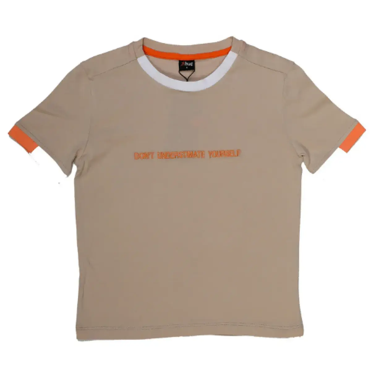 Hvc T-Shirt Dont Understimate Yourself Kahverengi