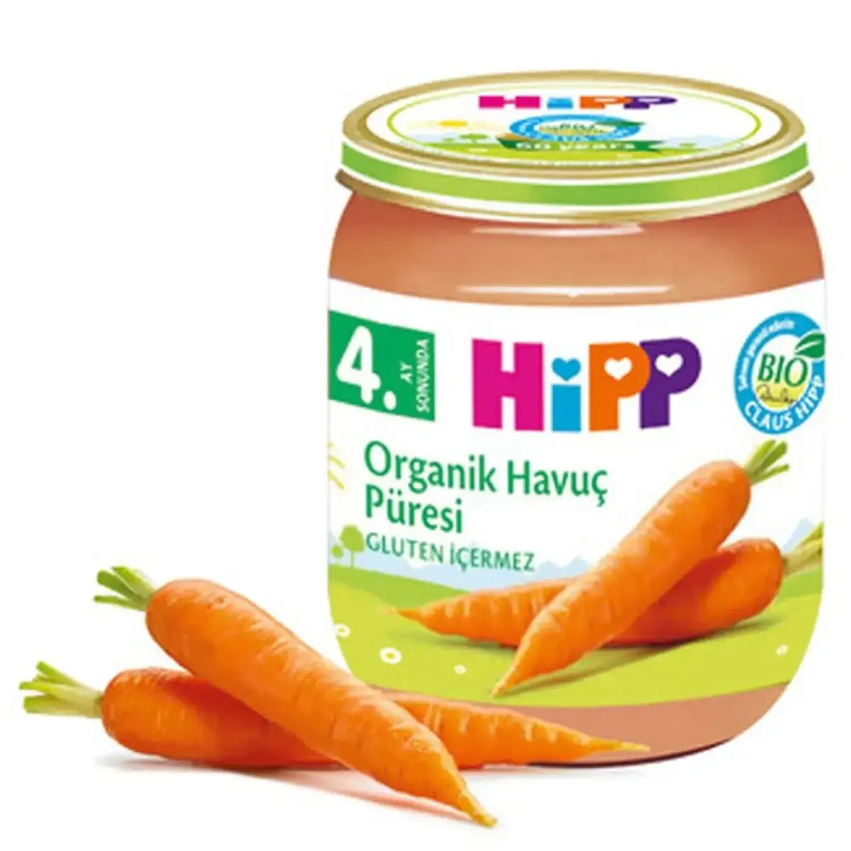 Hipp Organik Havuç Püresi 125 gr