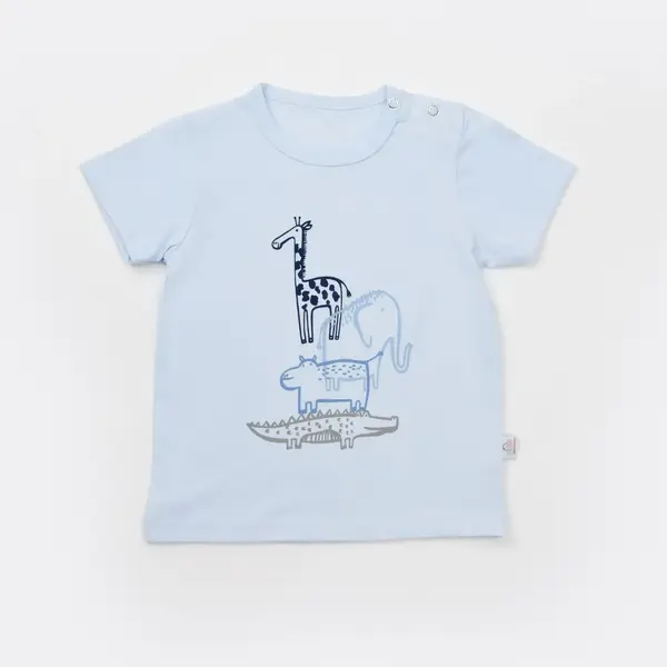 Bibaby T-Shirt Bimini Sun Safari Mavi
