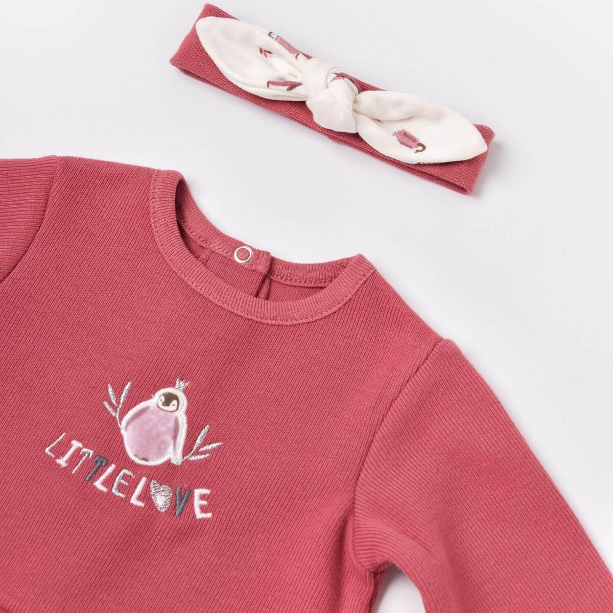 Bibaby Elbise Organik Little Love Rose Dry