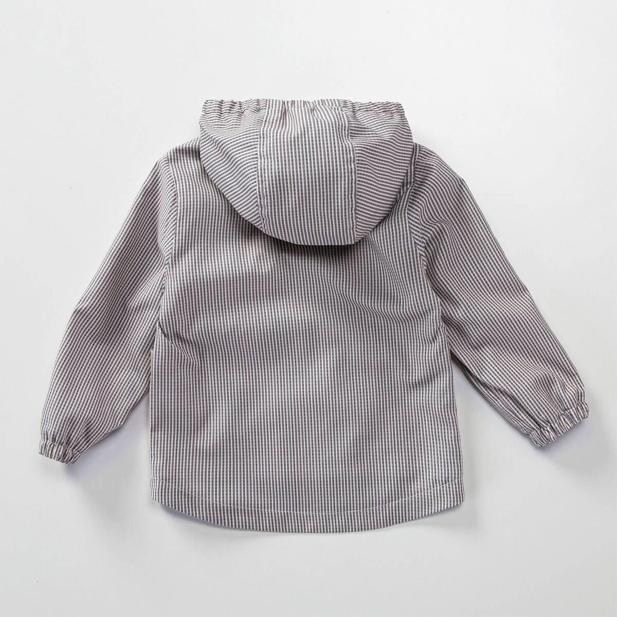 Midimod Yağmurluk Palmiyeli Lacivert