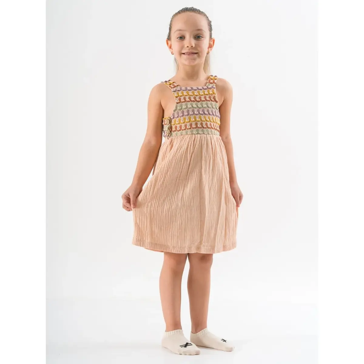 Moi Noi Elbise Müslin Bej Moi Noi Elbise Müslin Bej