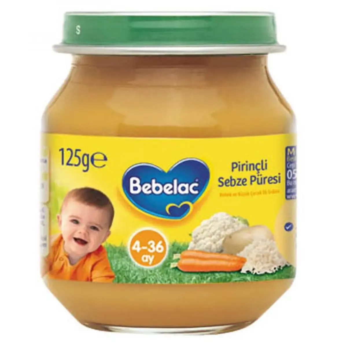 Bebelac Kavanoz Mamaları Pirinçli Sebze 125 gr