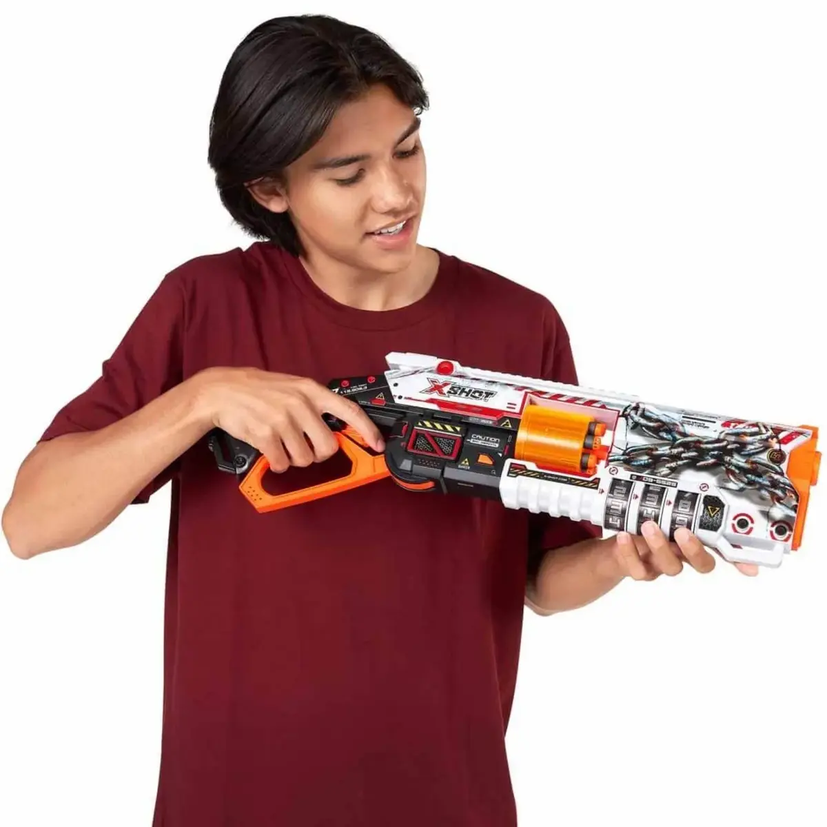 X-Shot Skins Lock Blaster Sünger Dart Atan Tabanca 56 cm 16 Dartlı