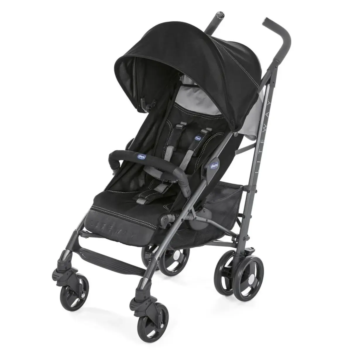Chicco Lite Way 3 Top Bebek Arabası Jet Black