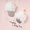 Winimo T-Shirt Cupcake Baskılı Pudra