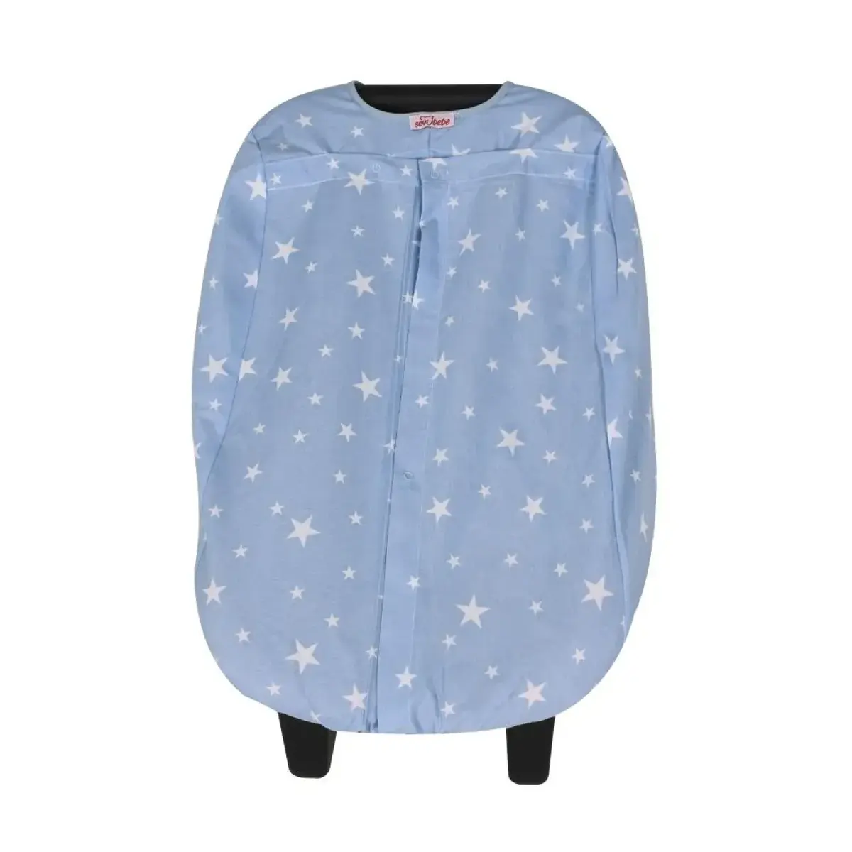 Sevi Bebe Ana Kucağı Örtüsü Mavi Yıldız