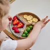 Oioi Puzzle Vakumlu Mama Tabağı+Nam Nam Mama Kaşığı Mellow Yellow-Powder Grey