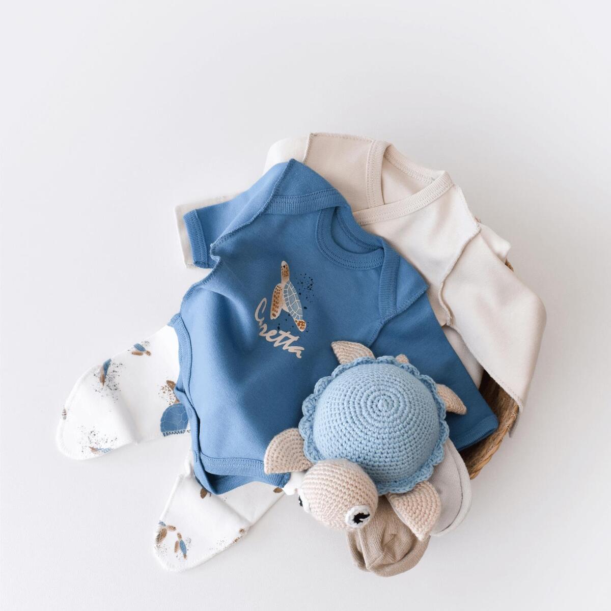 Bibaby Organik Zıbın Takımı Caretta In Live Prematüre Taş - İndigo