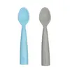 OiOi Nam Nam Mama Kaşığı 2li Mineral Blue - Powder Grey