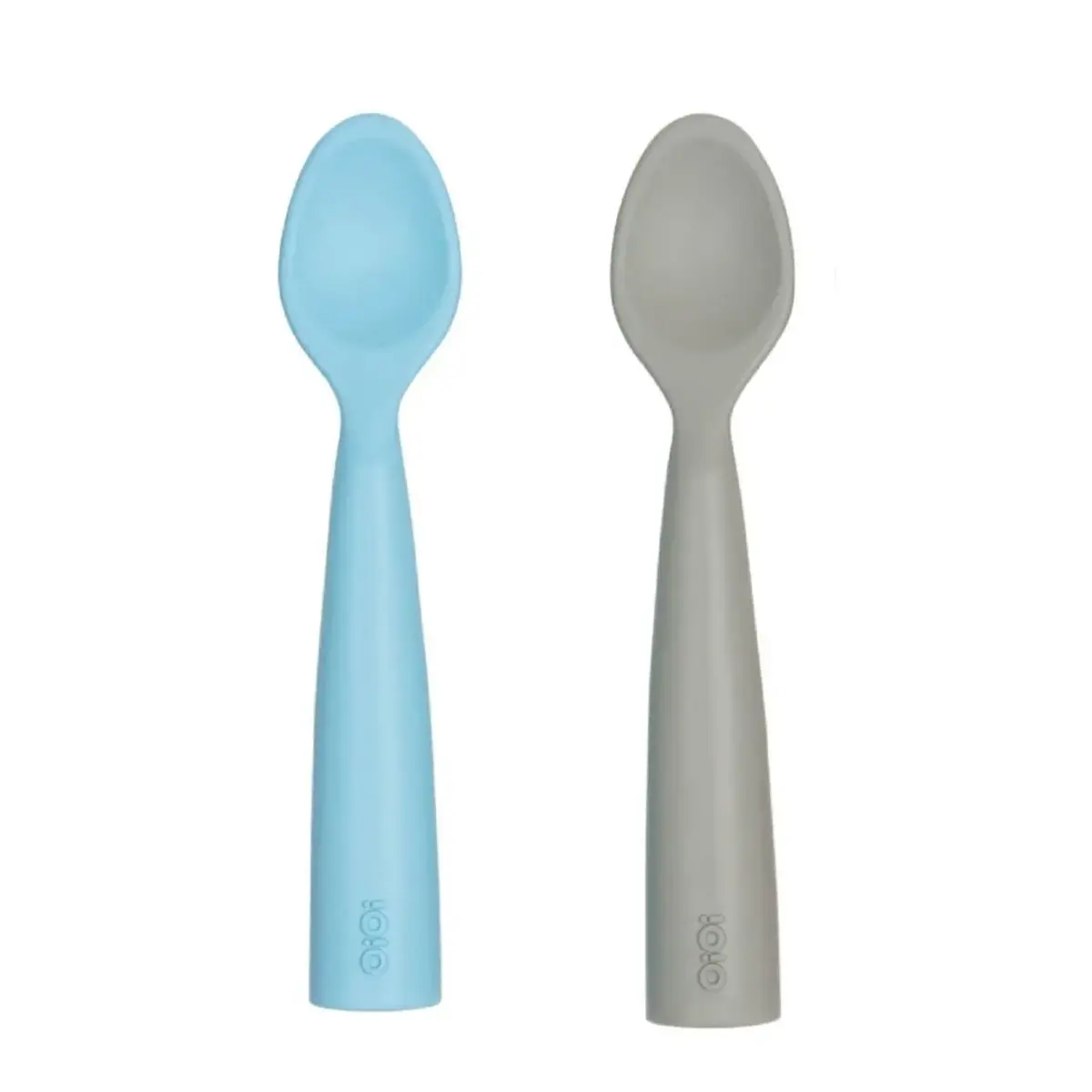 OiOi Nam Nam Mama Kaşığı 2li Mineral Blue - Powder Grey