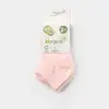 Bibaby Organik Çorap Soket 2li Summer Pembe - Beyaz