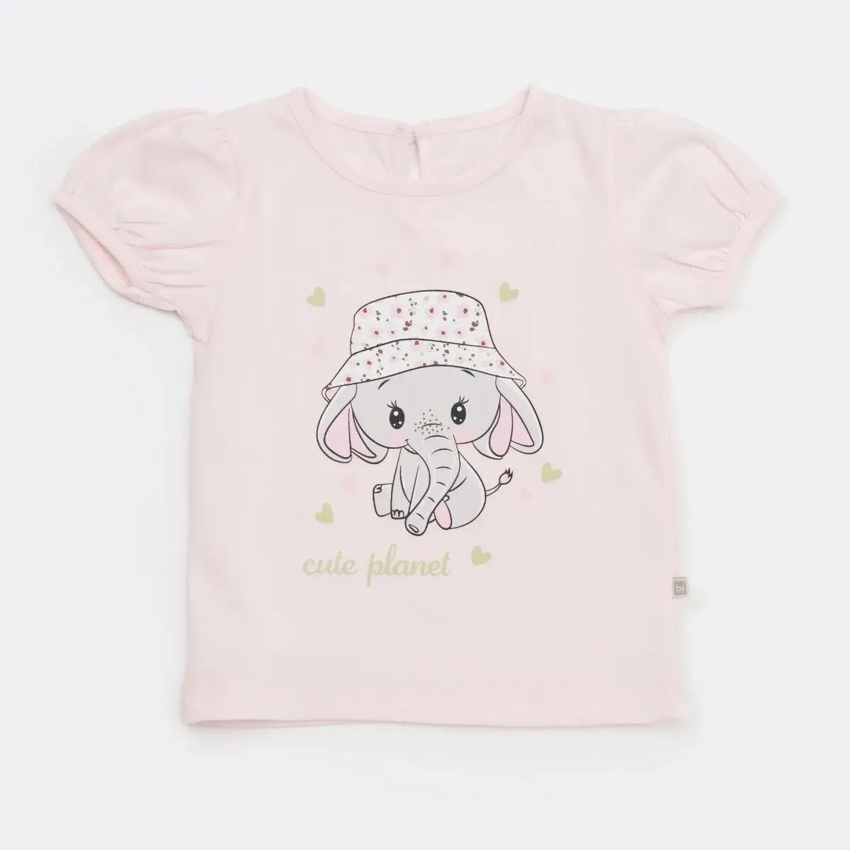 Bibaby 2li Takım Şortlu Cute Elephant Pembe