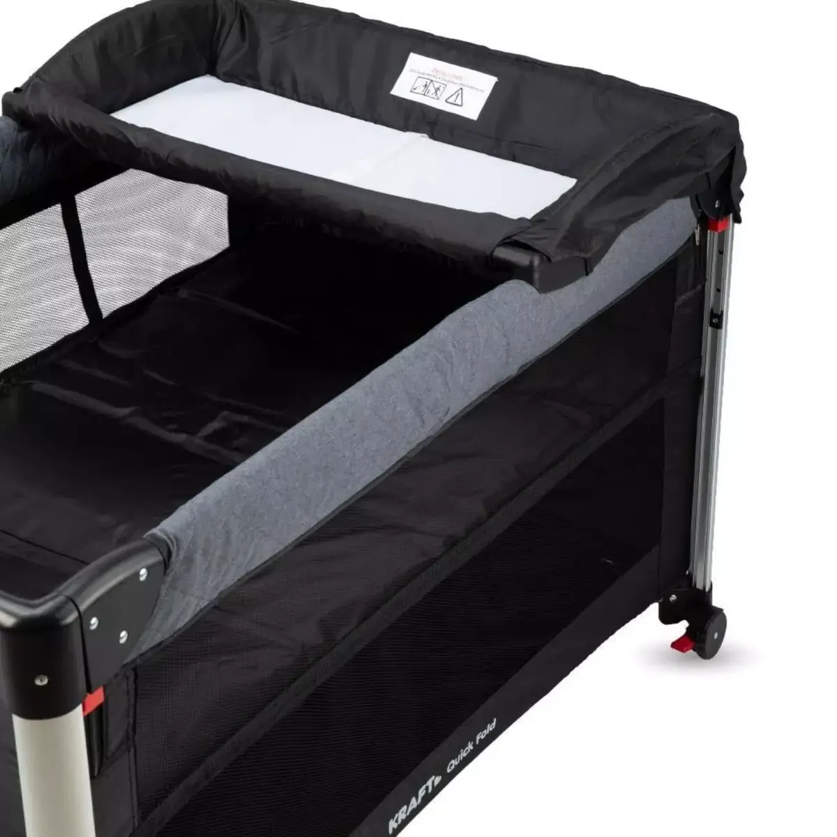 Kraft Quick Fold Anne Yanı Oyun Parkı 70x110 cm Light Grey