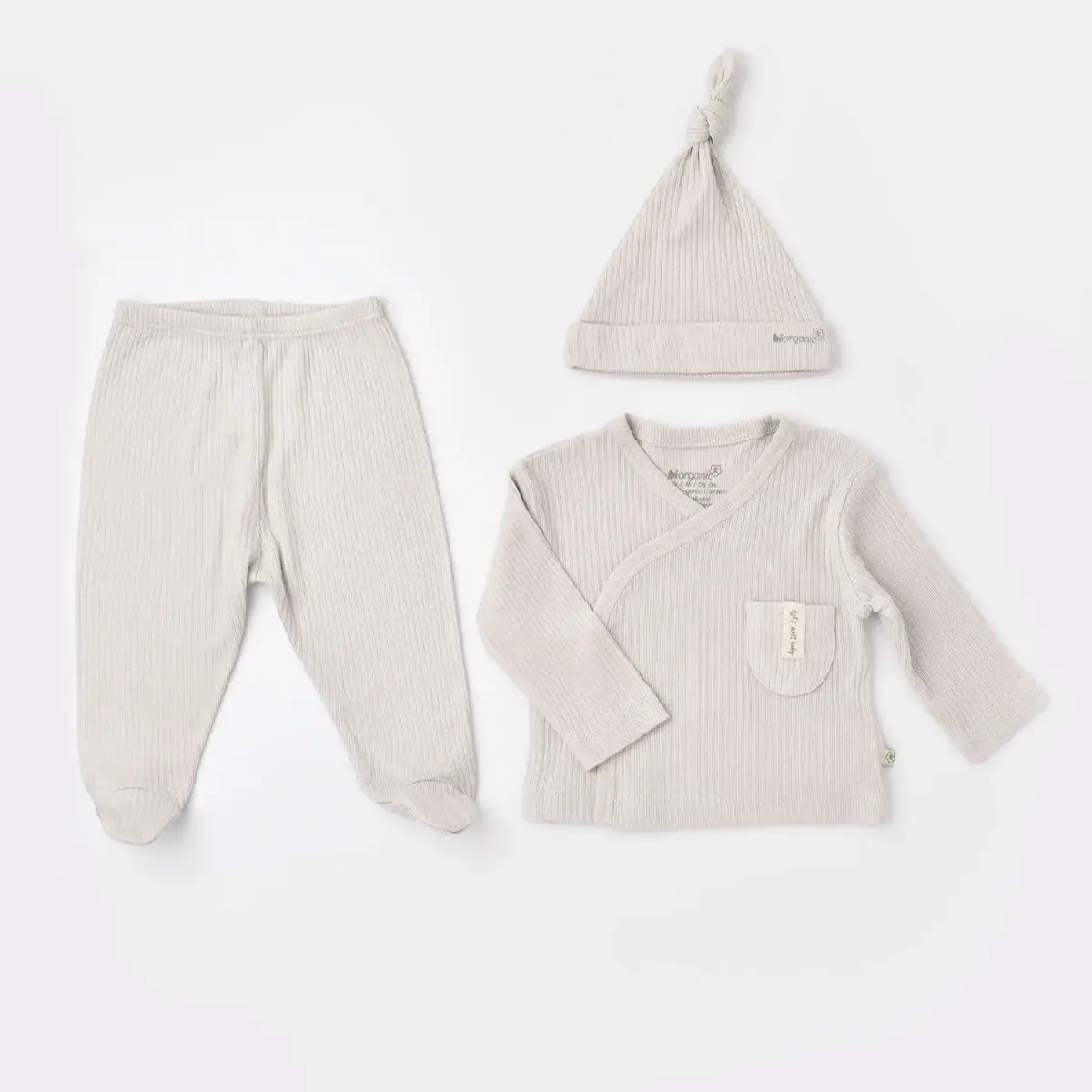 Bibaby Organik Zıbın 3lü Soft Modal Gri Bibaby Organik Zıbın 3lü Soft Modal Gri