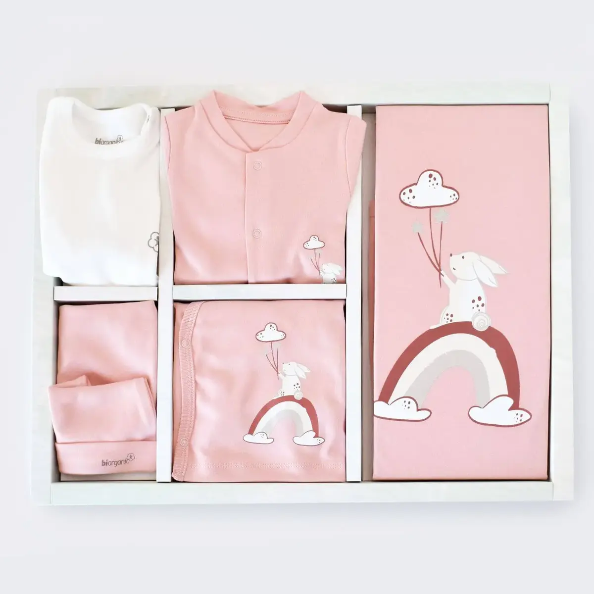 Bibaby Organik Hastane Çıkışı 10lu Live Color Rabbit Somon
