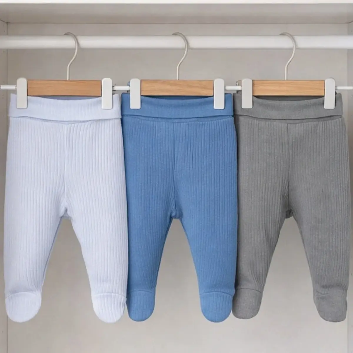 Angeltouch Pantolon Patikli Raporlu 3'lü Set Erkek Bebek 6-9 Ay