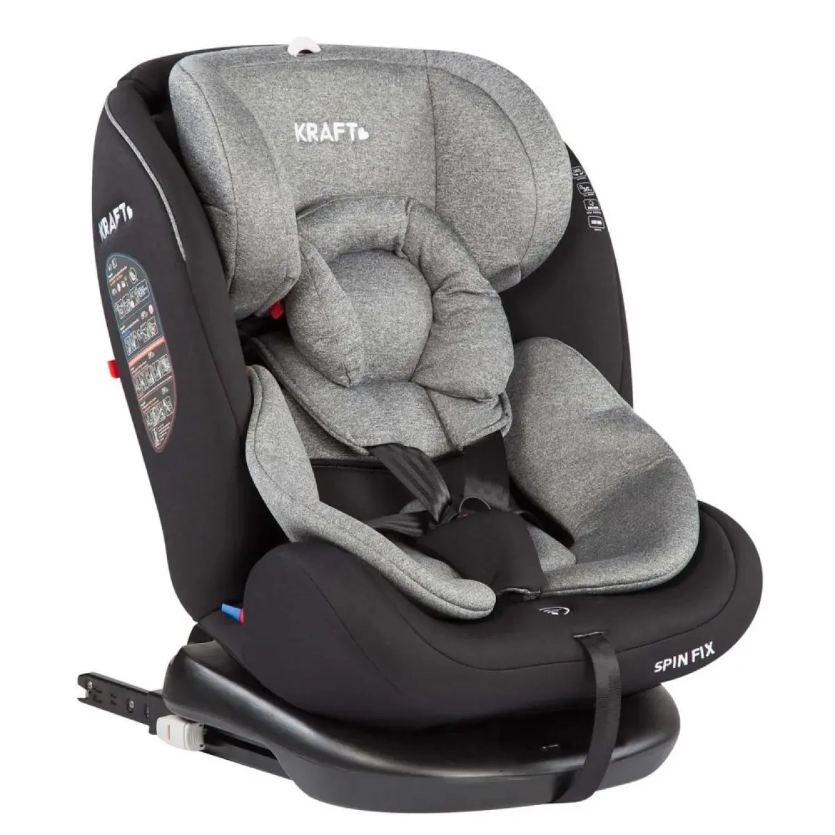 Kraft Spin Fix Oto Koltuğu 0-36 Kg Light Grey