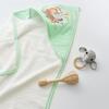 Bibaby Havlu Animals On Board Ekru - Yeşil