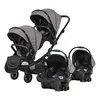 Prego 2223 Ibiza Plus Travel Sistem İkiz Bebek Arabası Gri