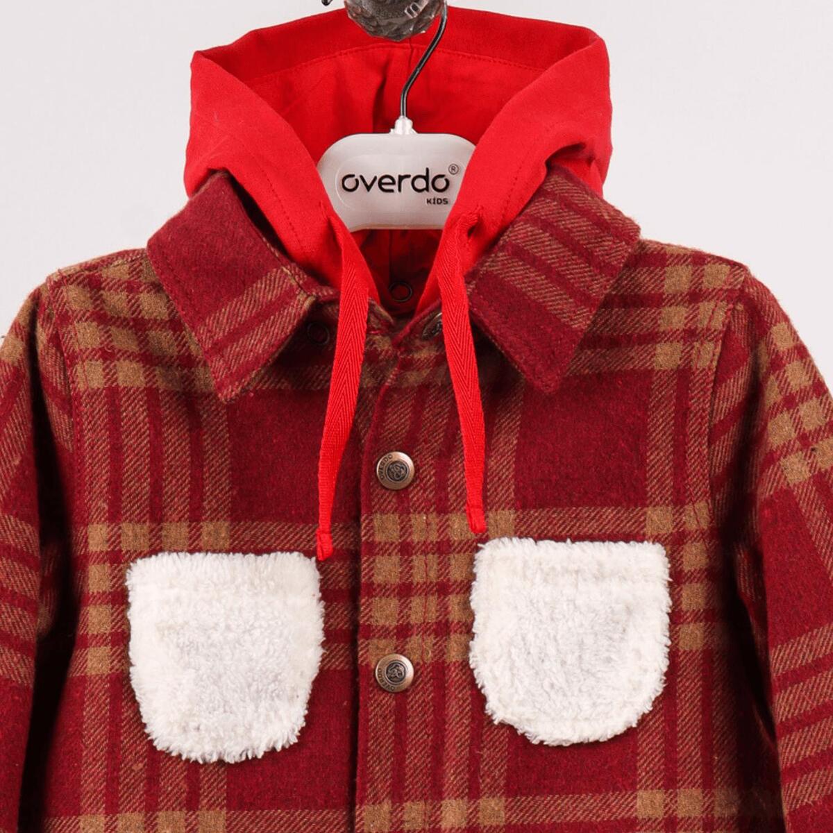 Overdo Gömlek Oduncu Welsoft Baskılı Kırmızı