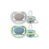 Philips Avent SCF349/01 Ultra Air Silikon Emzik 2li 18+ Ay Nighttime Renkli