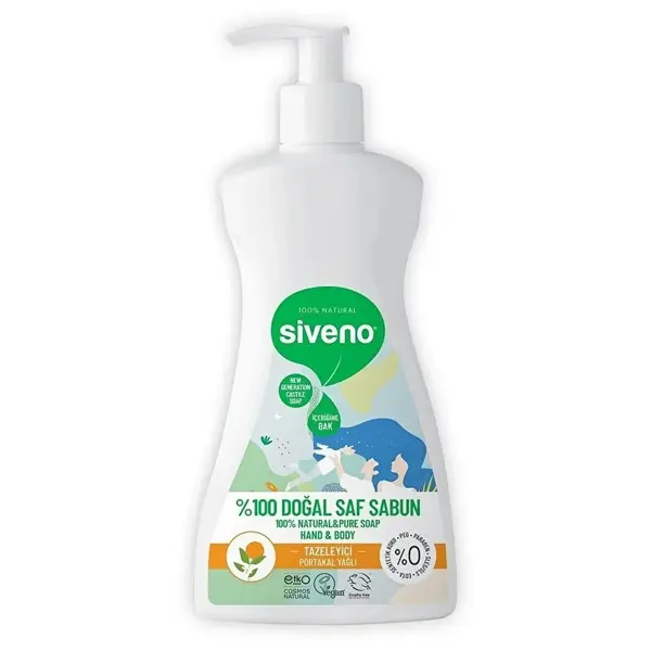 Siveno %100 Portakal Yağlı Doğal Sıvı Sabun 300ml