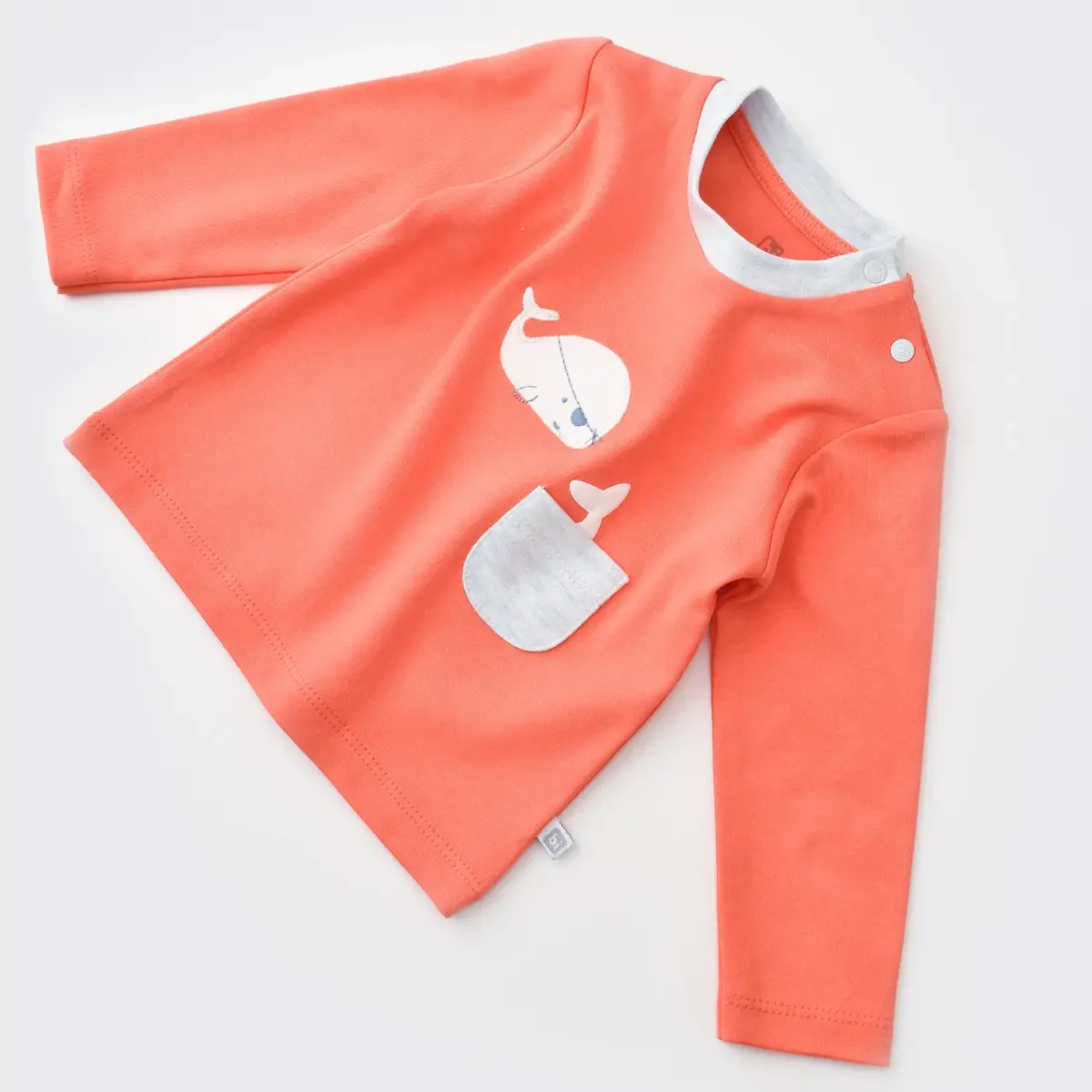Bibaby 2li Takım Pirate Finny Mavi Melanj - Coral