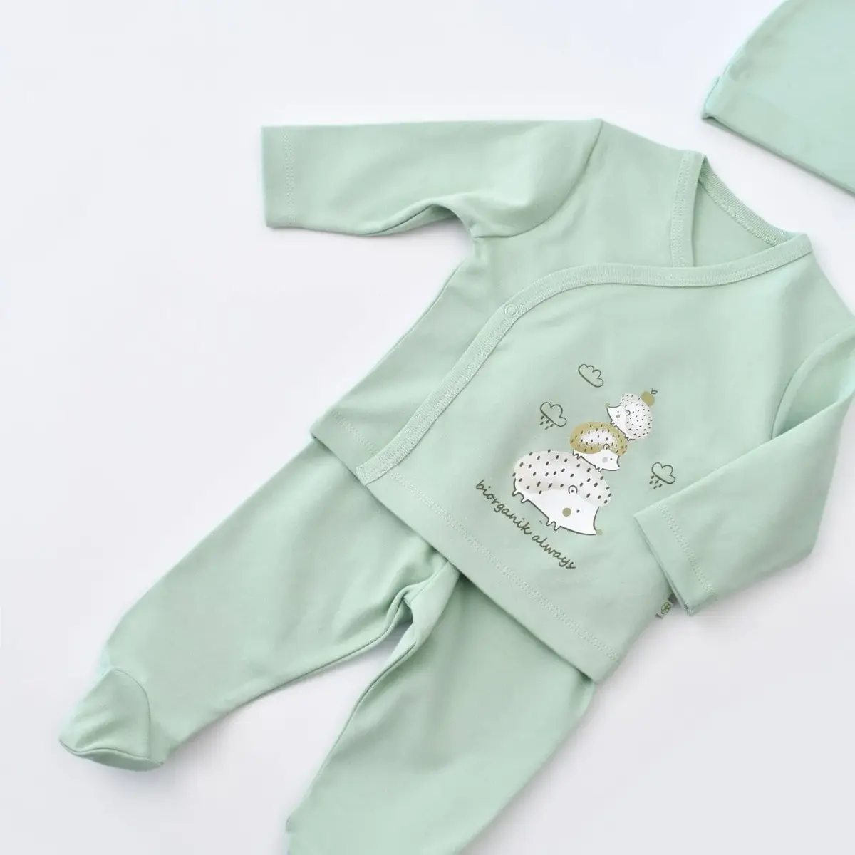 Bibaby Organik Zıbın Takımı 3lü Happ6y Always Yeşil