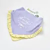Bibaby Organik Fular Önlük 2li Love You Baby Yellow Lavender