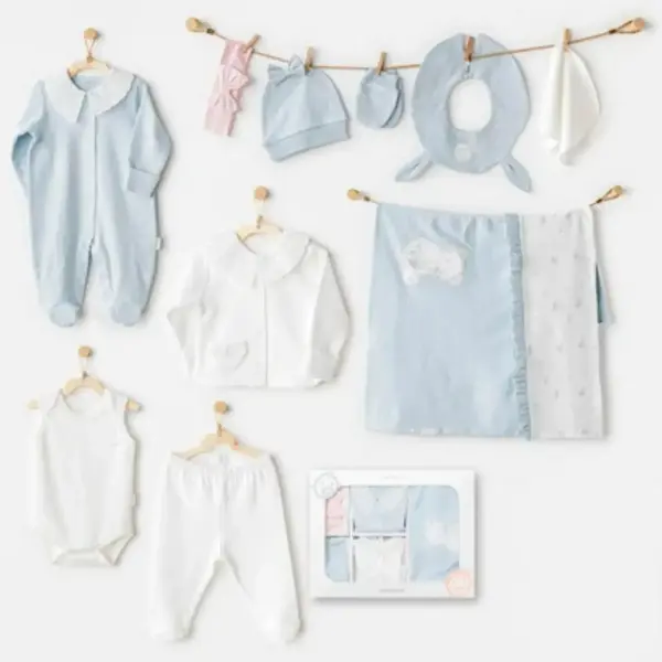 Andy Wawa Hastane Çıkışı 10lu Cuddly Bunny Bear Mavi - Pembe