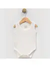 Angeltouch Pamuklu Body Askılı Penye Ekru 5'li Set Unisex