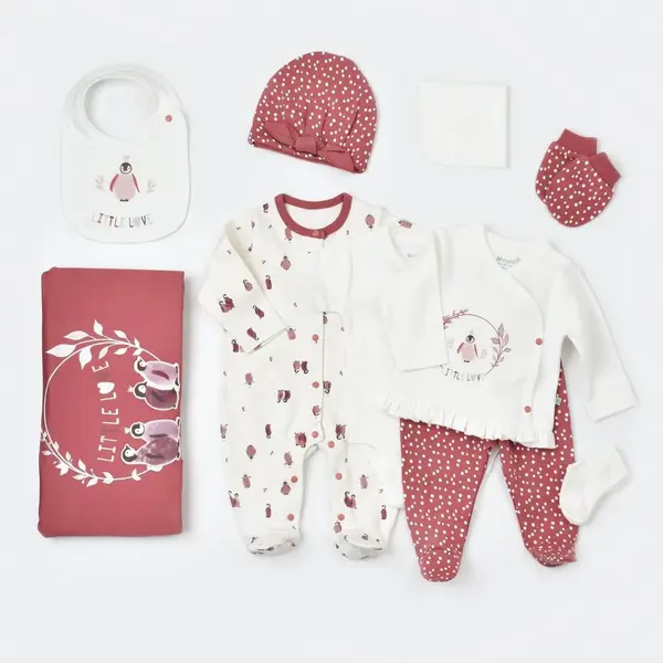 Bibaby Hastane Çıkışı 10lu Organik Little Love Rose Dry