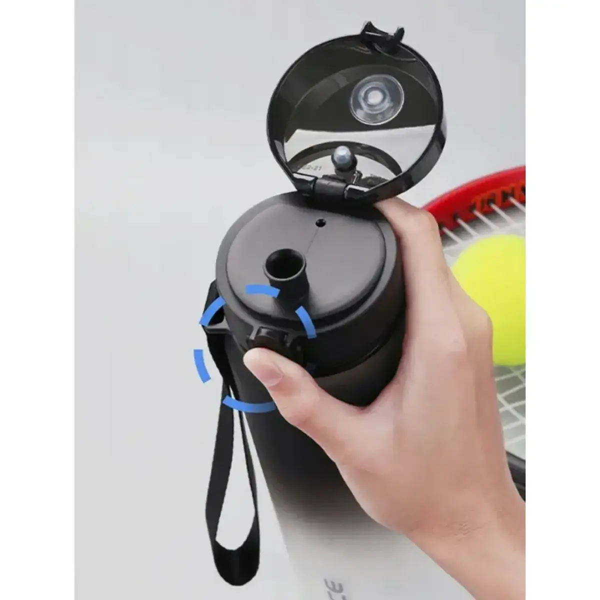 Uzspace Tritan Suluk 500 Ml Siyah-Beyaz