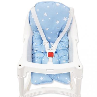 Sevi Bebe Mama Sandalyesi Minderi Mavi Yıldız